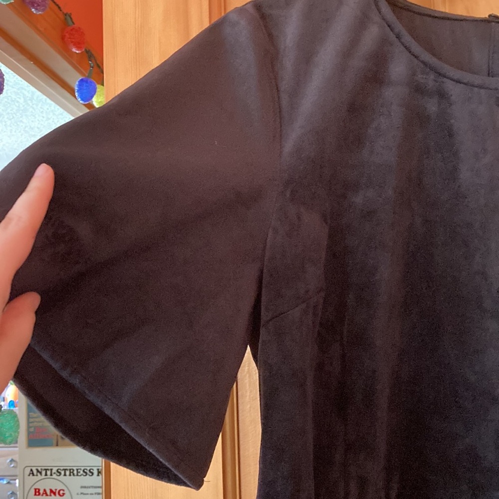 NWT Velvet Black Mini Dress - Picture 4 of 8